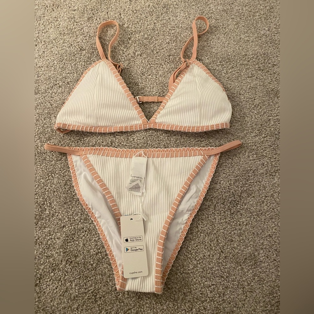 Pink&White Cupshe Bikini